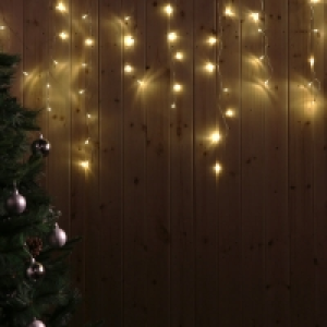 InExcess  Warm White LED Icicle Lights 10m