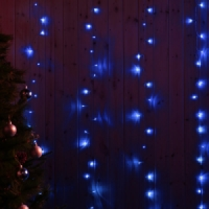 InExcess  Blue LED Curtain Lights 6m