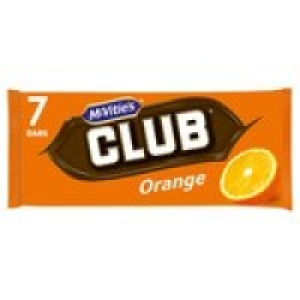 Mcvities Club Orange Chocolate 7 Bars £1.25