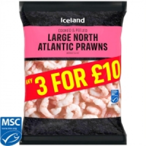 Iceland  Iceland Large North Atlantic Prawns 250g