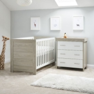 OBaby Nika 2 Piece Room Set Grey Wash and White £374.99