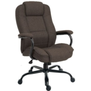 RobertDyas  Teknik Goliath Duo Bark Brown Fabric Office Chair