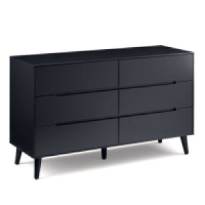RobertDyas  Julian Bowen Alicia 6 Drawer Wide Chest Anthracite