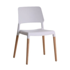 RobertDyas  LPD Furniture Set Of 2 Riva Dining Chairs White