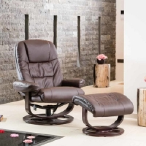 RobertDyas  Hilliard Swivel Recliner Brown