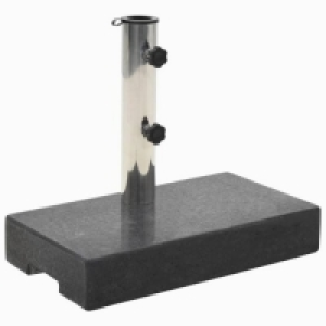 RobertDyas  Vidaxl Parasol Base Granite 25Kg Rectangular Black