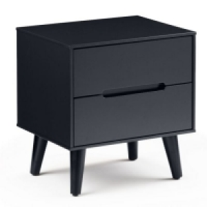 RobertDyas  Julian Bowen Alicia 2 Drawer Bedside Anthracite