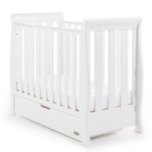 RobertDyas  Obaby Stamford Space Saver Sleigh Cot - White