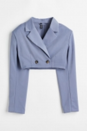 HM  Cropped double-breasted blazer