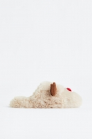 HM  Fluffy reindeer slippers