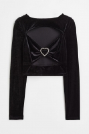 Cut-out velour top £9.00