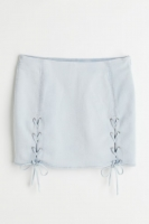 Lacing-detail denim skirt £13.00