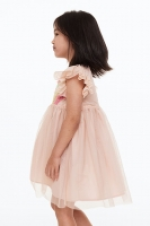HM  Appliquéd tulle dress