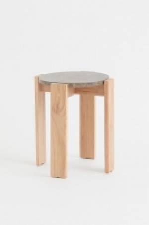 HM  Marble-topped side table