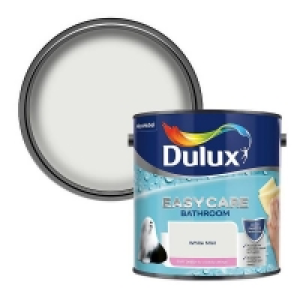 Homebase  Dulux Easycare Bathroom Soft Sheen Paint White Mist - 2.5L