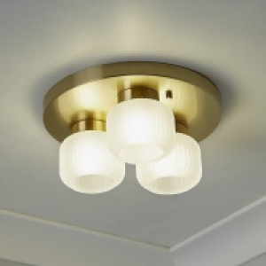 Pearl Frosted 3 Light Flush Ceiling Light £55.00
