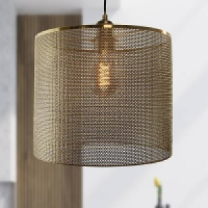 Homebase  Amina Easy Fit Shade - Brass