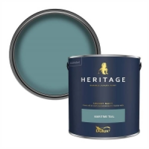 Homebase  Dulux Heritage Matt Emulsion Paint Maritime Teal - 2.5L