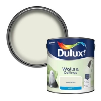 Homebase  Dulux Matt Emulsion Paint Apple White - 2.5L