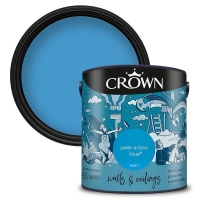Homebase  Crown Matt Emulsion Paint Peek-a-Boo Blue - 2.5L