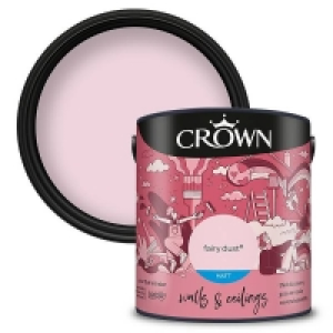 Homebase  Crown Walls & Ceilings Matt Emulsion Paint Fairy Dust - 2.5L