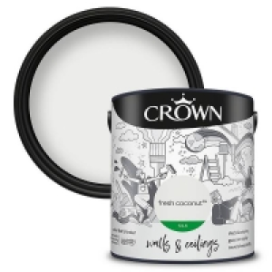 Homebase  Crown Silk Emulsion Paint Fresh Coconut - 2.5L
