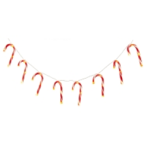 QDStores  String Candy Cane Christmas Light Red & White Outdoor 40 LED