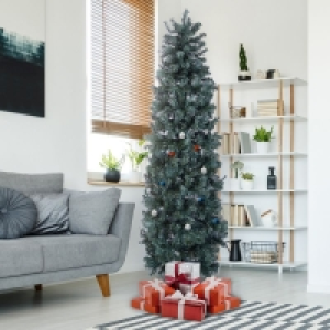 QDStores  7ft Slim Pencil Christmas Tree Artificial - 760 Tips