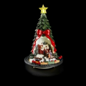 QDStores  Christmas Tree with Church Choir Decoration - 7 LEDs