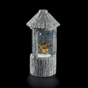 QDStores  Winter Deer LED Christmas Decoration with Spinning Glitter