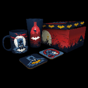 QDStores  DC Comics Batman Drink Gift Set - Mug, Glass & Coasters