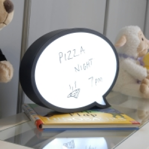 QDStores  LED Christmas Oval Speech Bubble With Pen - 30cm