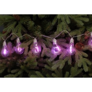 QDStores  String Festoon Christmas Light Pink Indoor 10 LED - 1.35m