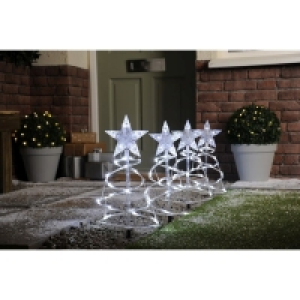 QDStores  Set of 4 Spiral Pathfinder Trees - White