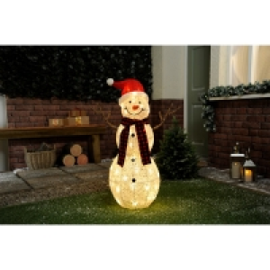 QDStores  LED Christmas Snowman With Timer - 95cm