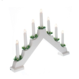 QDStores  Christmas Candle Bridge Warm White Indoor LED - 42cm