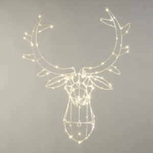 QDStores  120 LED Warm White Twinkling Dewdrop Reindeer 70cm