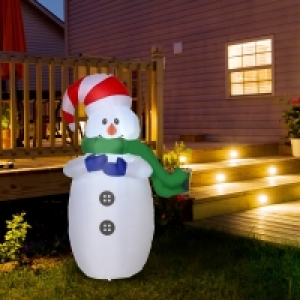 QDStores  Snowman Inflatable Christmas Decoration - 120cm