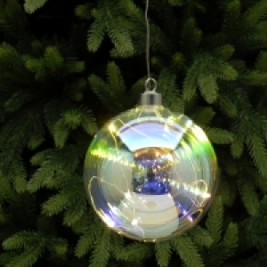 QDStores  Dewdrop Bauble Christmas Light Warm White Indoor 10 LED