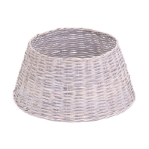 QDStores  57cm Christmas Tree Skirt Wicker White