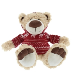 QDStores  Bear Christmas Decoration Red - 22cm