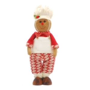 QDStores  Gingerbread Man Christmas Decoration Red & White - 60cm