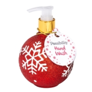 QDStores  Festive Handwash Snowflake Red 350ml