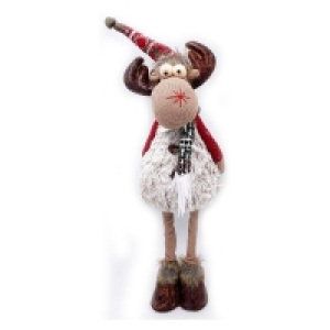 QDStores  Standing Reindeer Christmas Decoration 26 Inch - Red Arms