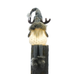 QDStores  LED Gonk Christmas Decoration Grey - 66cm
