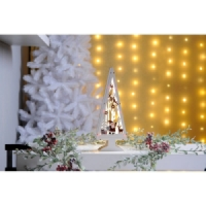 QDStores  Christmas Ornament Warm White Indoor LED - 35.5cm