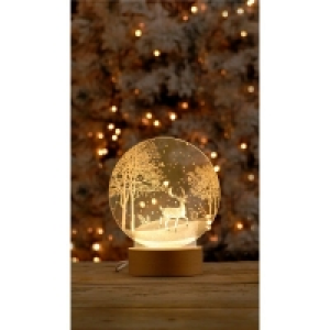 QDStores  Acrylic Reindeer Forest Light - 19cm