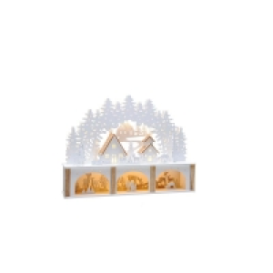 QDStores  LED Christmas Village Scene - 45cm