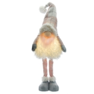 QDStores  LED Gonk Christmas Decoration Grey - 74cm