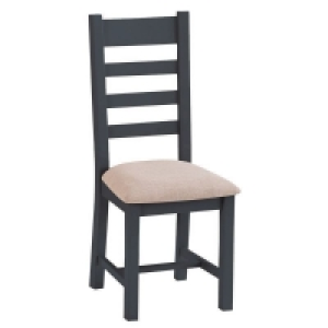 Aurora Midnight Dining Chair Wood & Fabric £76.00